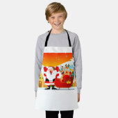 Funny Cartoon Santa Claus Schort (Gedragen)