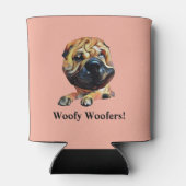 Funny Cartoon Shar Pei Koelbox Blikjeskoeler (Achterkant)