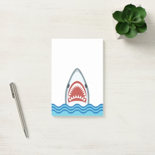 Funny Cartoon Shark Head Post-it® Notes (Kantoor)