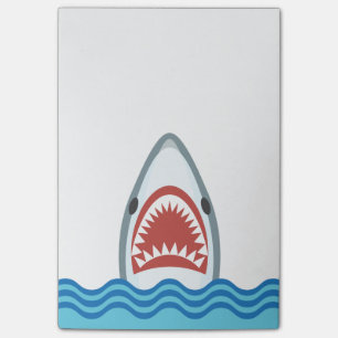 Funny Cartoon Shark Head Post-it® Notes