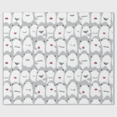 Funny Cartoon Sharks Cadeaupapier (Vlak)