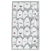 Funny Cartoon Sharks Klein Cadeauzakje (Voorkant)