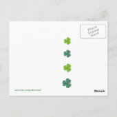 Funny Cartoon Sheep St.Patricks Day Briefkaarten (Achterkant)