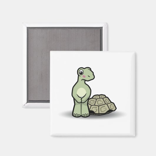 Funny Cartoon Shell-less schildpad magneet (Voorkant / Achterkant)