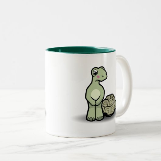 Funny Cartoon Shell-less Tortoise Mok (Voorkant rechts)