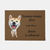 Funny Cartoon Shiba Inu Dog Doormat Deurmat (Voorkant)