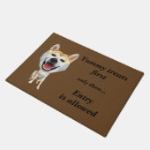 Funny Cartoon Shiba Inu Dog Doormat Deurmat (Schuin)
