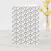 Funny Cartoon Sitting Dogs Kaart (Gele Bloem)