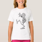 Funny Cartoon Skeleton T-shirt (Voorkant)