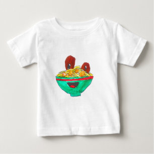 Funny cartoon spaghetti meatballen