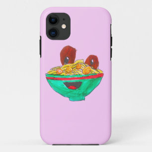 Funny cartoon spaghetti meatballen Case-Mate iPhone case