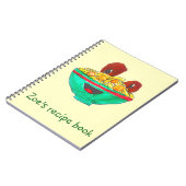 Funny cartoon spaghetti recept notitieboek (Linkerzijde)