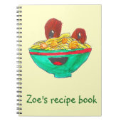 Funny cartoon spaghetti recept notitieboek (Voorkant)
