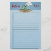 Funny Cartoon Stationery: Squid-do list check box (Voorkant)