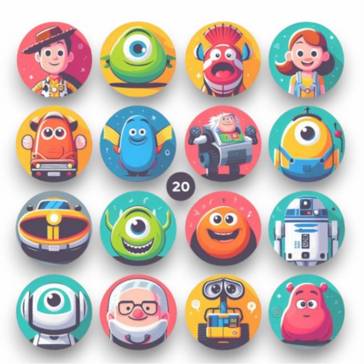 Funny cartoon sticker (Voorkant)