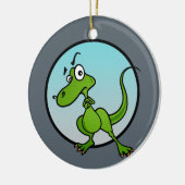FUNNY CARTOON STYLE DINOSAUR CHRISTMAS ORNAMENT (Links)
