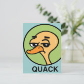 FUNNY CARTOON STYLE DUCK BRIEFKAART (Staand voorkant)