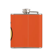 FUNNY CARTOON STYLE PIG VINYL WRAPPED FLASK HEUPFLES (Achterkant)