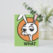 FUNNY CARTOON STYLE RABBIT BRIEFKAART (Staand voorkant)