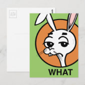 FUNNY CARTOON STYLE RABBIT BRIEFKAART (Voorkant / Achterkant)