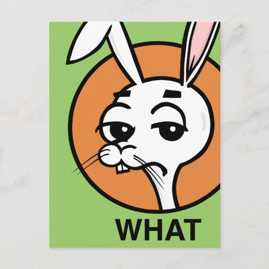 FUNNY CARTOON STYLE RABBIT BRIEFKAART (Voorkant)