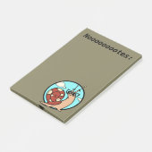 FUNNY CARTOON STYLE SNAIL GRAPHIC POST-IT NOTEPAD POST-IT® NOTES (Schuin)