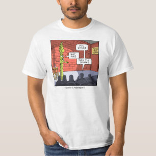 Funny Cartoon T-shirt Asparagus