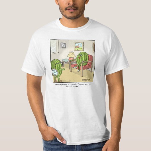 Funny Cartoon T-shirt zonder zaadjes (Voorkant)