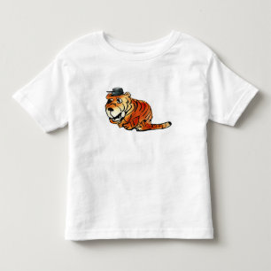 Funny Cartoon Tijger Baby Shirt - Uniek Dier B