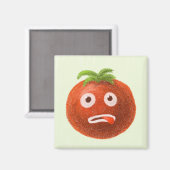 Funny Cartoon Tomato Magneet (Voorkant / Achterkant)