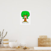 Funny Cartoon Tree gepersonaliseerd Poster (Keuken)
