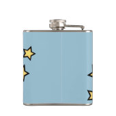 FUNNY CARTOON UNICORN EN RAINBOW GRAPHIC FLASK HEUPFLES (Achterkant)
