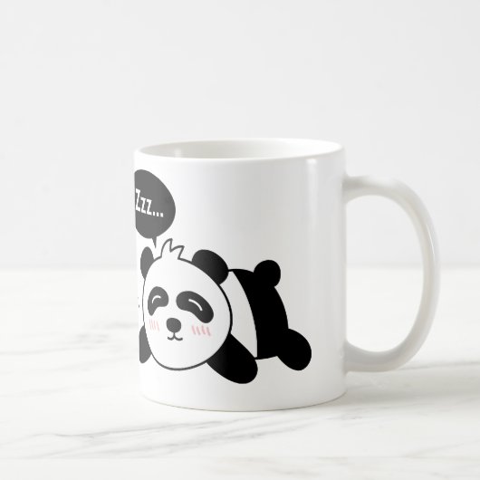 Funny Cartoon van Cute Slaping Panda Koffiemok (Rechts)