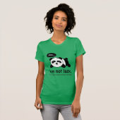 Funny Cartoon van Cute Slaping Panda T-shirt (Voorkant volledig)