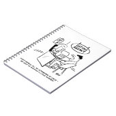 Funny Cartoon van Man bij een Dating Agency Notitieboek (Linkerzijde)