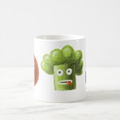 Funny Cartoon Vegetables Koffiemok (Center)