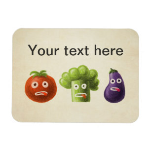 Funny Cartoon Vegetables Magneet