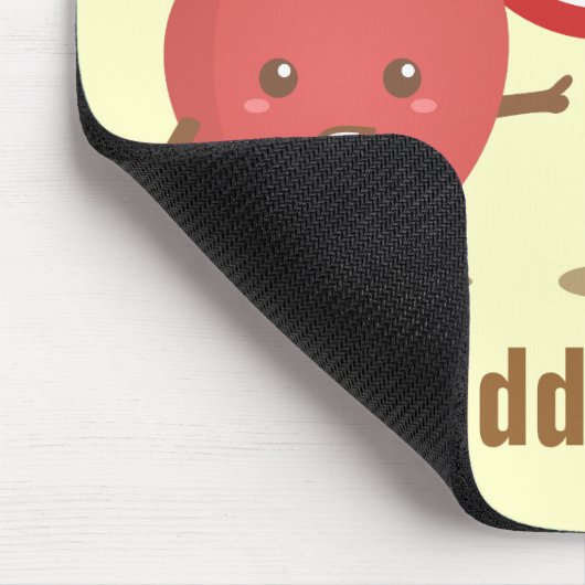 Funny Cartoon, Verboden fruit, Apple en Durian Muismat (Hoek)