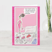 Funny Cartoon Wenskaart voor vrouwen Kaart (Voorkant)