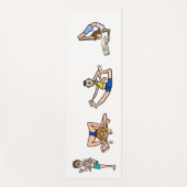 Funny Cartoon Yoga People Yoga Mat (Voorkant)