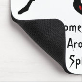 Funny Cartoon Zwart Spider Halloween Zwart Weduwe Muismat (Hoek)