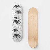 Funny Cartoon Zwart Spider Halloween Zwart Weduwe Persoonlijk Skateboard (Voorkant)