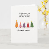 Funny Cash Gift Christmas Card Money Quote Trees Kaart (Gele Bloem)