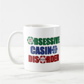 Funny Casino Addict Gambling Poker Chips Koffiemok (Links)