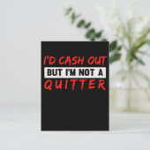 Funny Casino Gambling Lover Gambler Briefkaart (Staand voorkant)