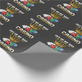Funny Casino Gambling Poker Jackpot Lover Cadeaupapier (Hoek)