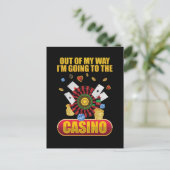 Funny Casino Gambling Poker Lover Briefkaart (Staand voorkant)