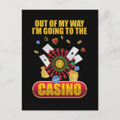 Funny Casino Gambling Poker Lover Briefkaart (Voorkant)