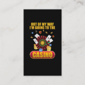Funny Casino Gambling Poker Lover Visitekaartje (Voorkant)