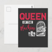 Funny Casino Gambling Queen Slot Machine Quote Briefkaart (Voorkant / Achterkant)